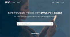 Desktop Screenshot of ding.com